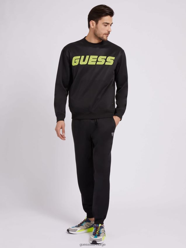 Guess svart butikk utseendet ny trend svart menn F0LJ801040
