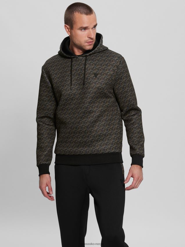 Guess colin logo hettegenser makro g kube brun kombo makro g kube brun kombo menn F0LJ8010414