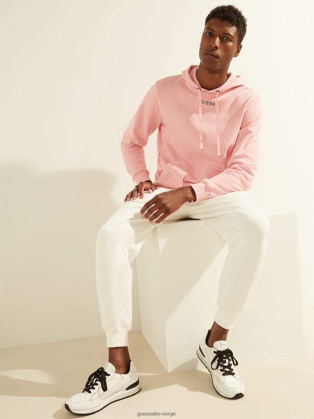 Guess eco roy logo hettegenser blomst lys rosa blomst lys rosa menn F0LJ8010482