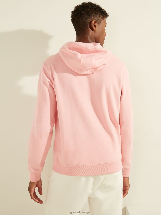 Guess eco roy logo hettegenser blomst lys rosa blomst lys rosa menn F0LJ8010482