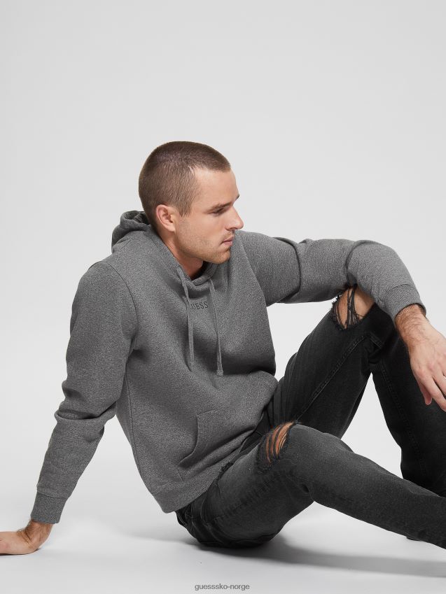 Guess eco roy logo hettegenser midnatt mørk lyng midnatt mørk lyng menn F0LJ8010383