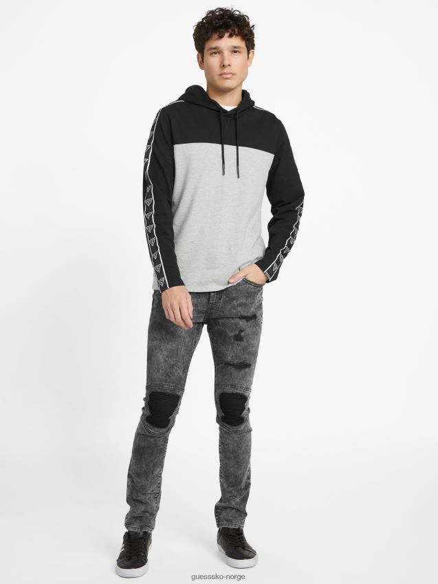 Guess eco rudy hettegenser lys gråmelert lys gråmelert menn F0LJ808313