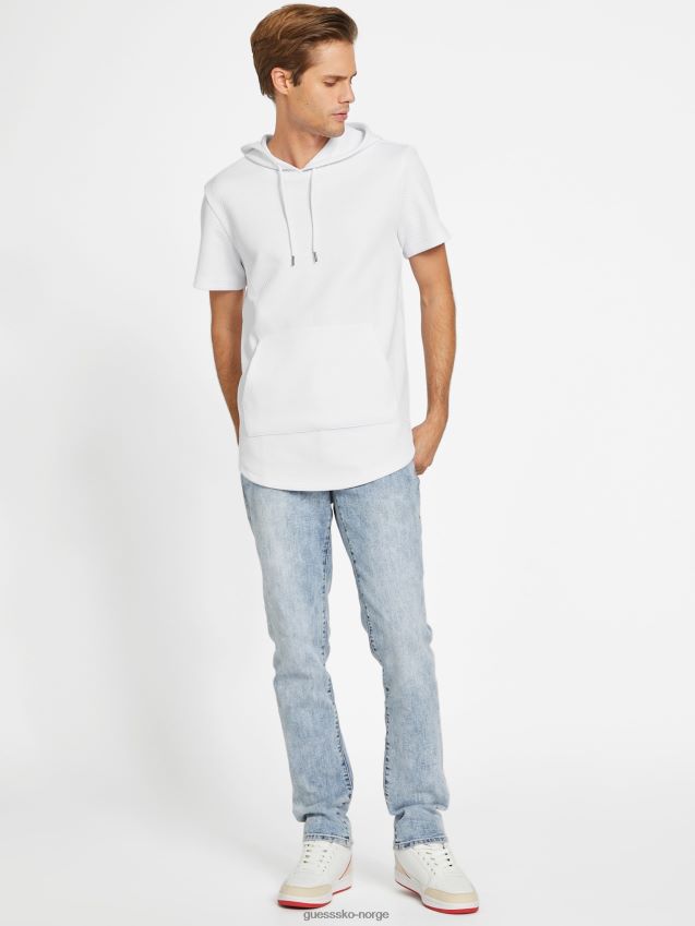 Guess nate kortermet hettegenser ren hvit Ren hvit menn F0LJ808442