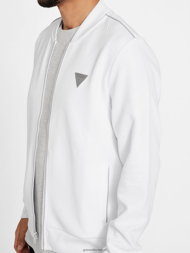 Guess astro vattert flyjakke ren hvit Ren hvit menn F0LJ807909