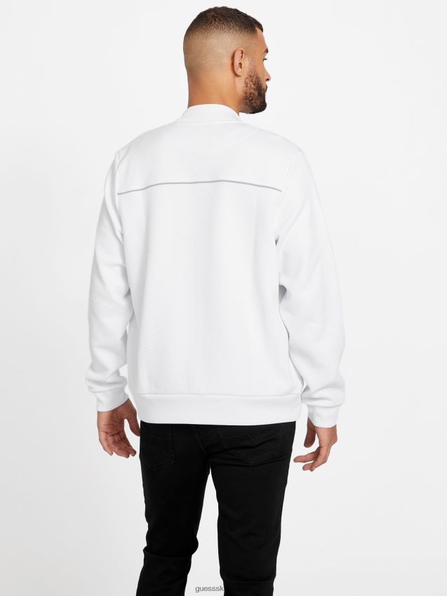 Guess astro vattert flyjakke ren hvit Ren hvit menn F0LJ807909