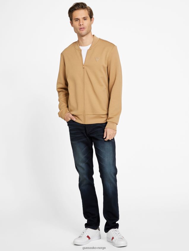 Guess astro vattert flyjakke ristet taupe ristet taupe menn F0LJ808005