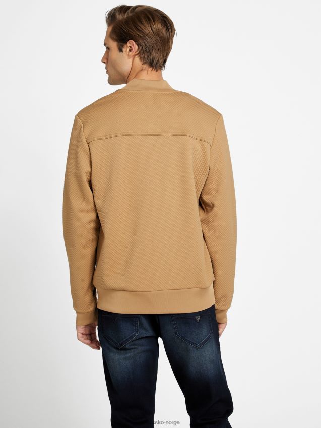 Guess astro vattert flyjakke ristet taupe ristet taupe menn F0LJ808005