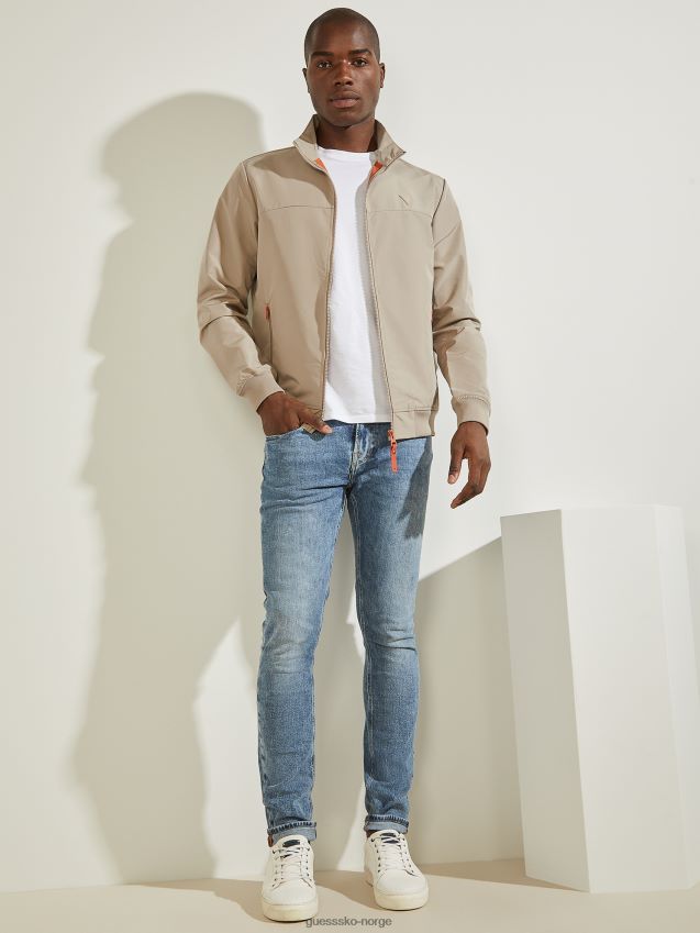 Guess grå ut oransje i combo amos flight jakke grå ut oransje i kombinasjon menn F0LJ8010571