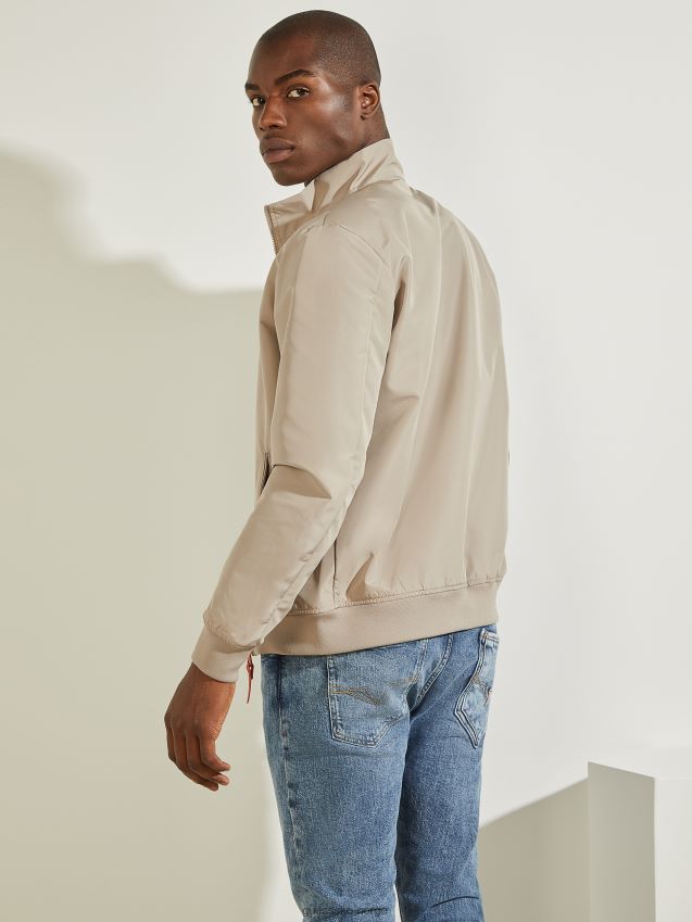 Guess grå ut oransje i combo amos flight jakke grå ut oransje i kombinasjon menn F0LJ8010571