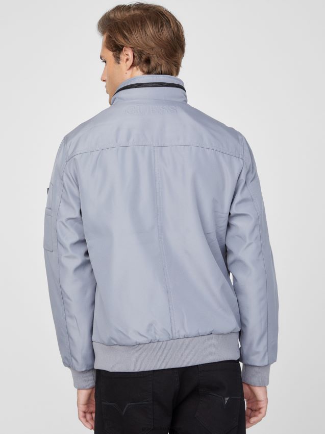 Guess øko austin jakke marmorgrå marmorgrå menn F0LJ807954