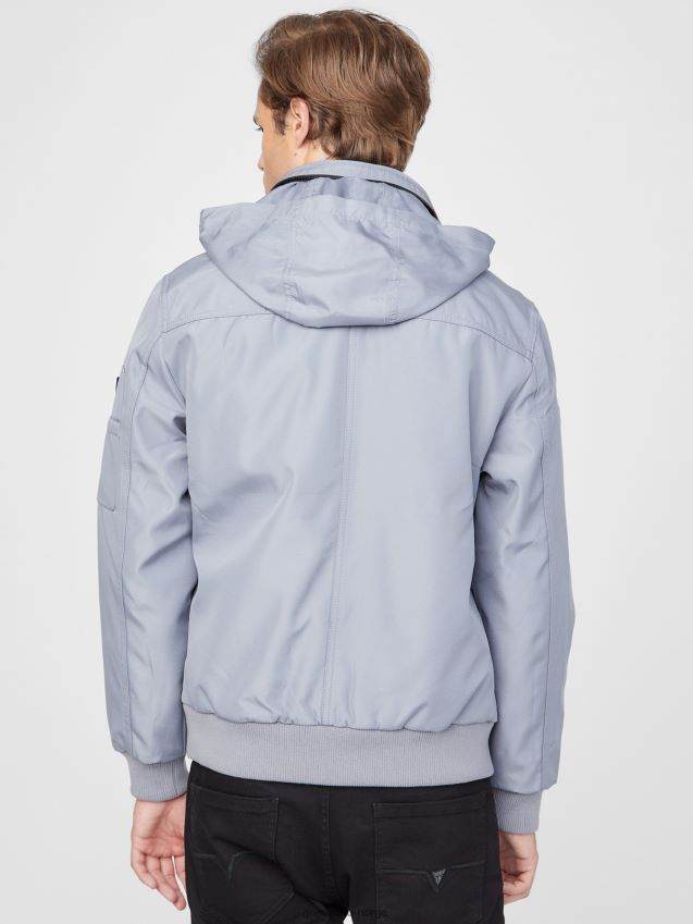 Guess øko austin jakke marmorgrå marmorgrå menn F0LJ807954