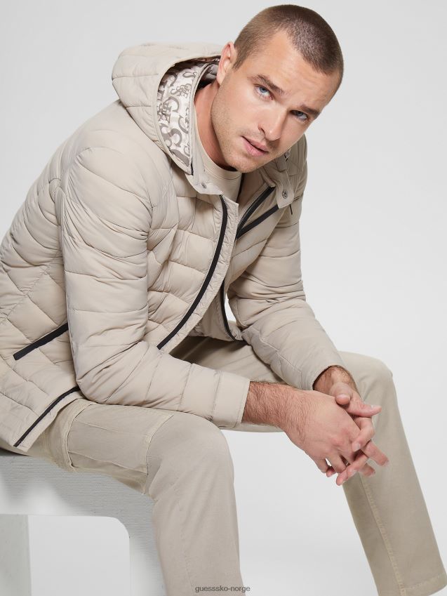 Guess øko stretch jakke pasadena stein pasadena stein menn F0LJ8010578