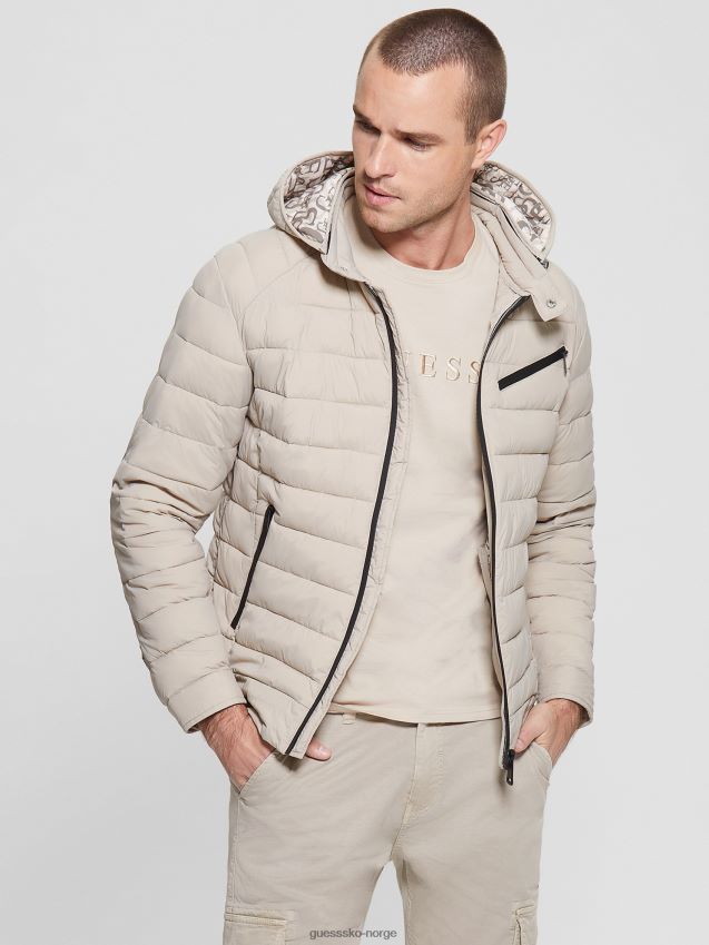 Guess øko stretch jakke pasadena stein pasadena stein menn F0LJ8010578