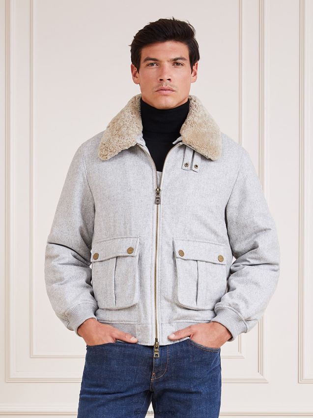 Guess marciano ull blanding bomber hvit hvit menn F0LJ801496