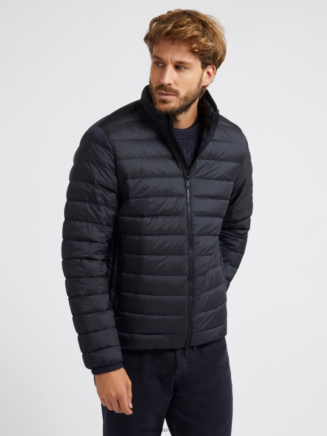 Guess pakkebar vattert jakke blå blå menn F0LJ80688