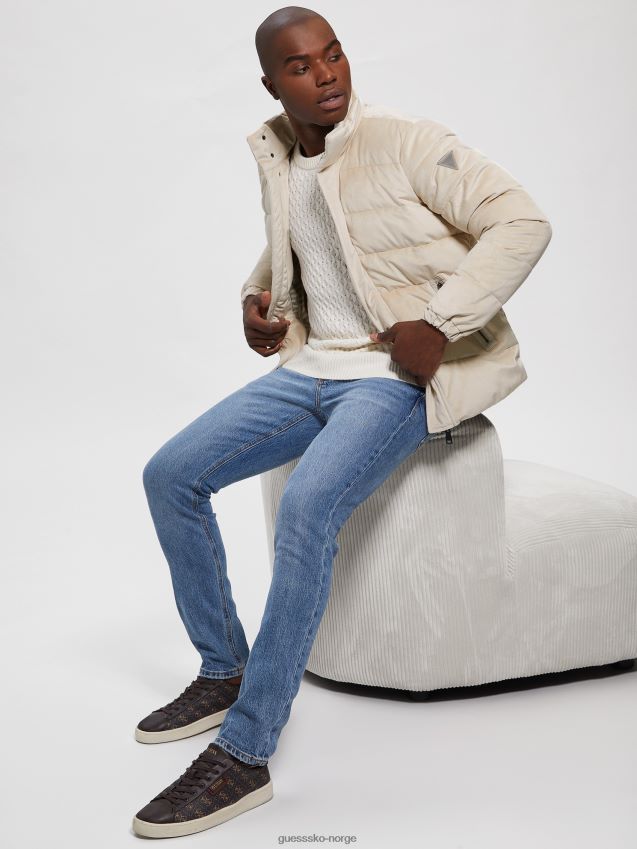 Guess pasadena stone luksus jakke i fløyel pasadena stein menn F0LJ8010597