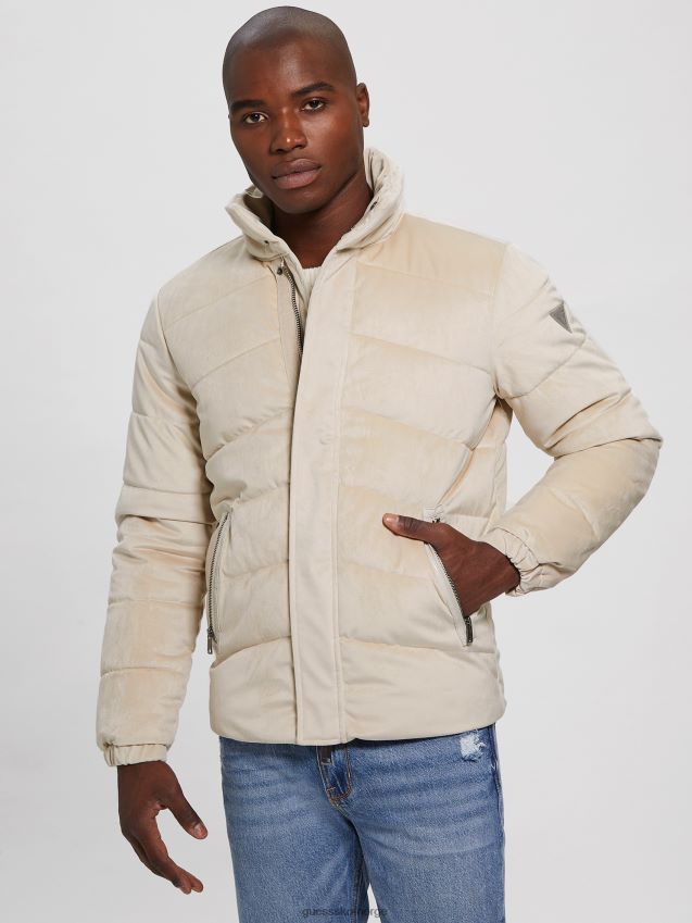 Guess pasadena stone luksus jakke i fløyel pasadena stein menn F0LJ8010597