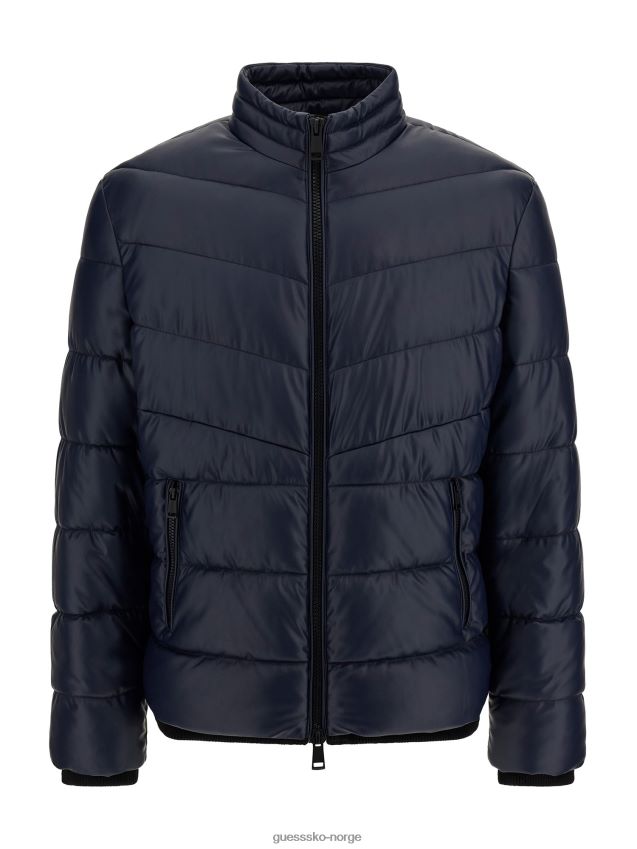 Guess puffer i kunstskinn blå multi blå multi menn F0LJ80245