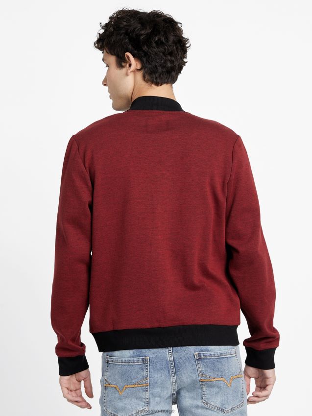 Guess rød noir orken genser med glidelås rød noir menn F0LJ807947