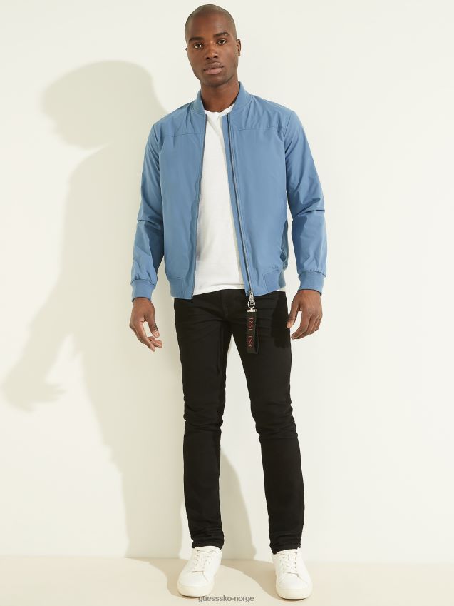 Guess rigel blå komfort flyjakke rigel blå menn F0LJ8010595