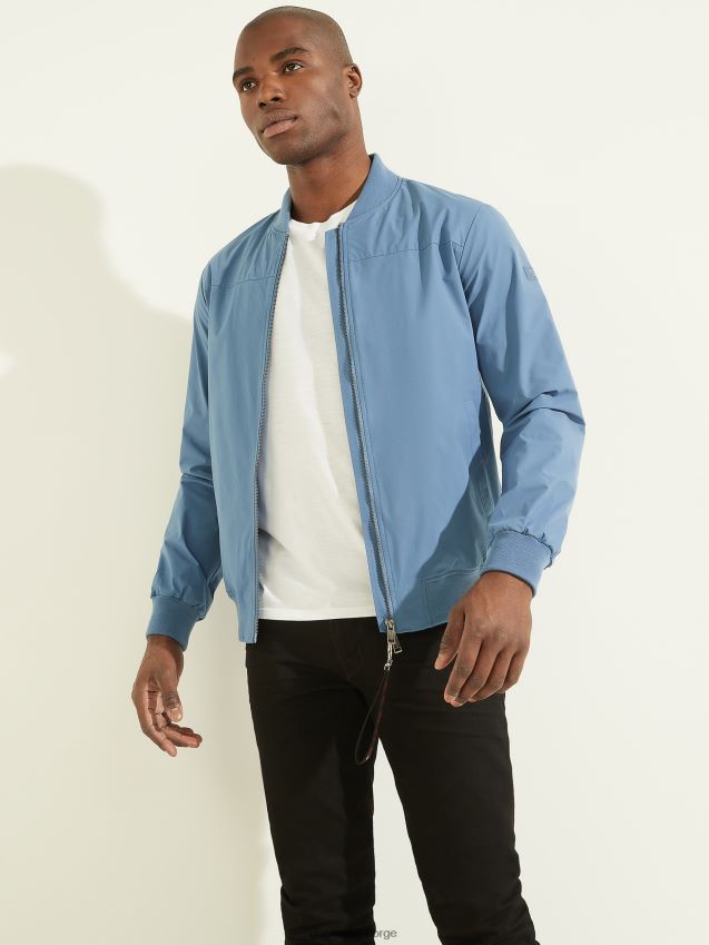 Guess rigel blå komfort flyjakke rigel blå menn F0LJ8010595