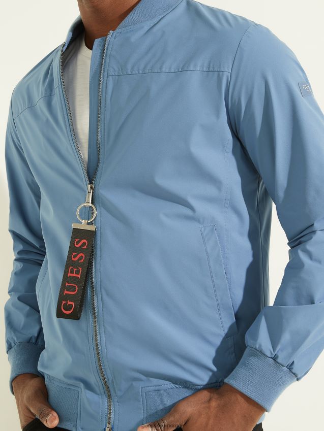 Guess rigel blå komfort flyjakke rigel blå menn F0LJ8010595