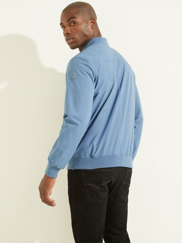 Guess rigel blå komfort flyjakke rigel blå menn F0LJ8010595