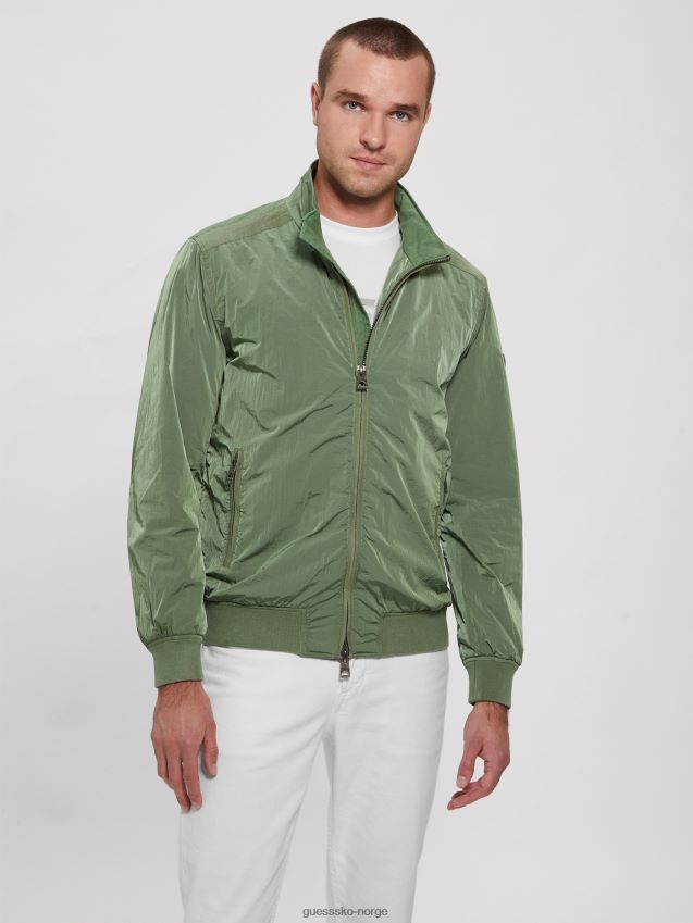 Guess rocka grønn technojakke gyngende grønn menn F0LJ8010663