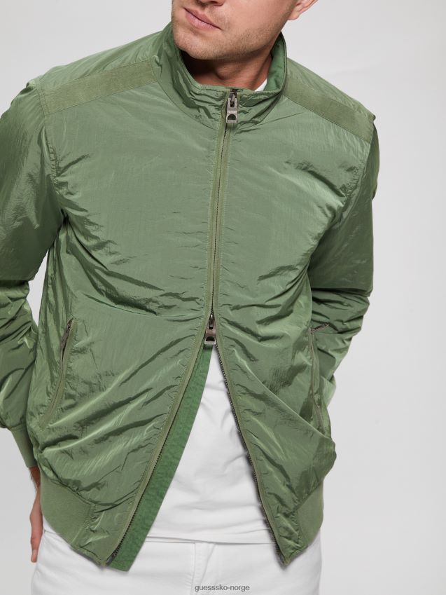 Guess rocka grønn technojakke gyngende grønn menn F0LJ8010663