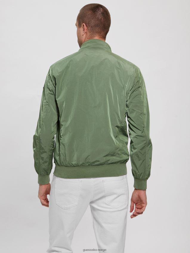 Guess rocka grønn technojakke gyngende grønn menn F0LJ8010663