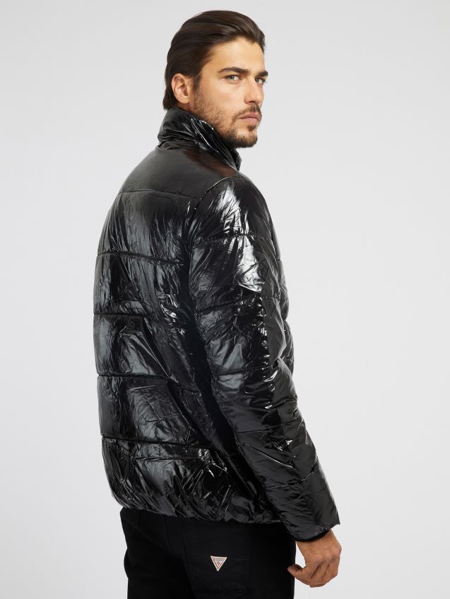 Guess sort væskeeffekt puffer svart menn F0LJ80176