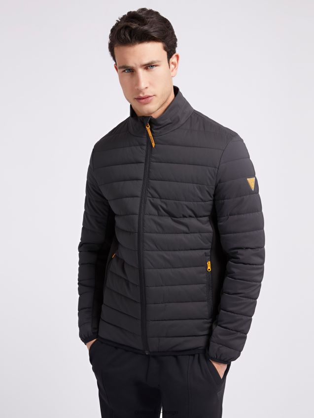 Guess vattert vindjakke svart svart menn F0LJ80350