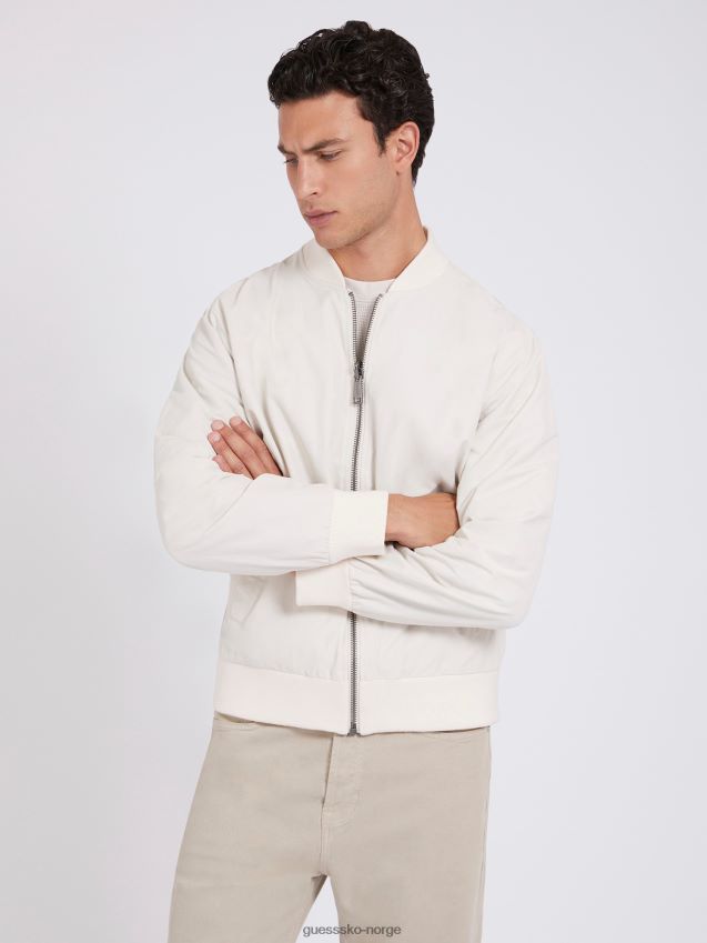 Guess vendbar maxi print bomber grå grå menn F0LJ80488