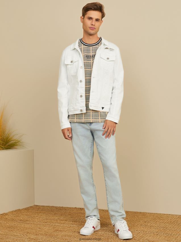 Guess white wash destory morrison dongerijakke white wash destory menn F0LJ807983
