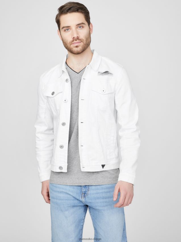 Guess white wash destory morrison dongerijakke white wash destory menn F0LJ807983