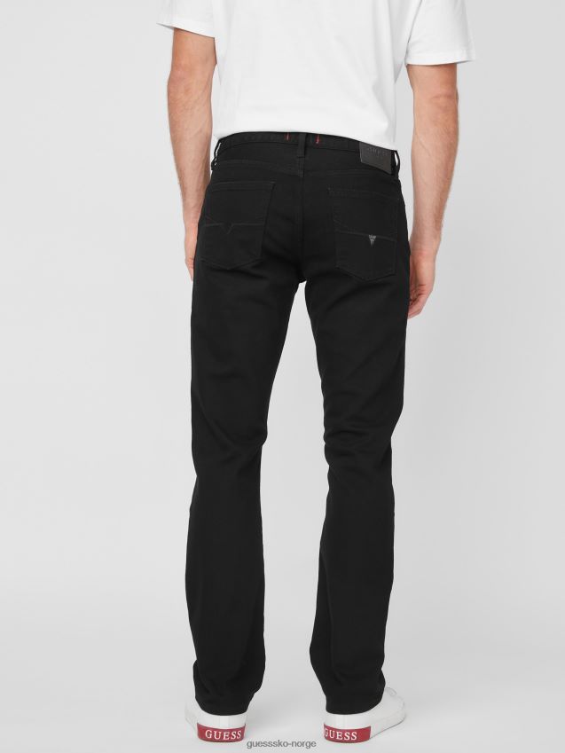 Guess avalon moderne skinny jeans svart vask svart vask menn F0LJ807946