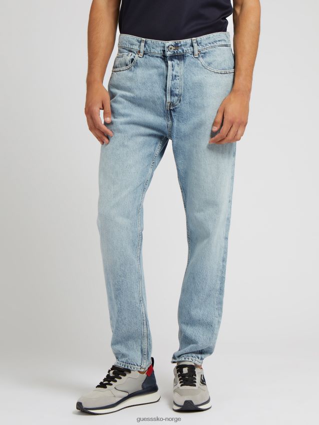 Guess avslappet passform denimbukse ny blå blå menn F0LJ80388