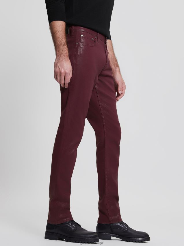 Guess belagt avsmalnende jeans kongelig plommebelagt kongelig plommebelagt menn F0LJ8010398