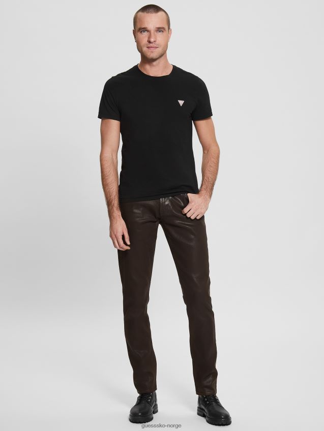 Guess belagt avsmalnende jeans sjokolade brownie belagt belagt sjokoladebrownie menn F0LJ8010416