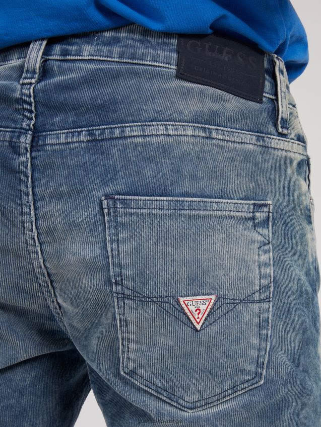 Guess blå denimbukse med superslank passform blå menn F0LJ801340