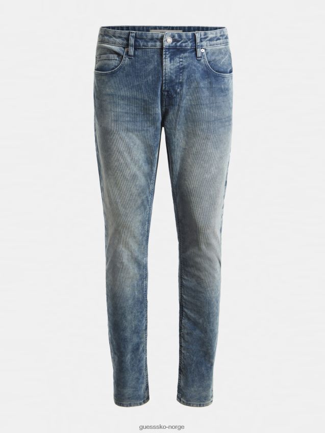 Guess blå denimbukse med superslank passform blå menn F0LJ801340