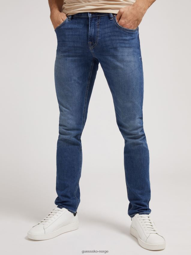 Guess blå skinny fit denimbukse-trend blå menn F0LJ80755