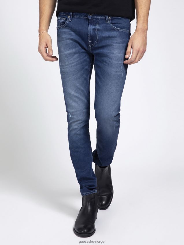 Guess blå skinny jeans blå menn F0LJ801344