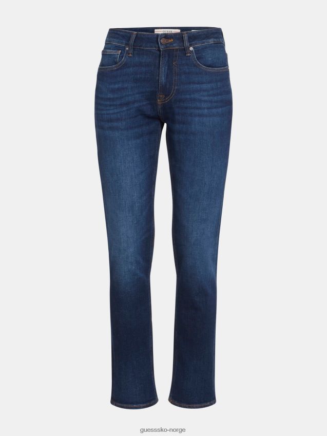 Guess blå slim fit denimbukse ny trend blå menn F0LJ80846
