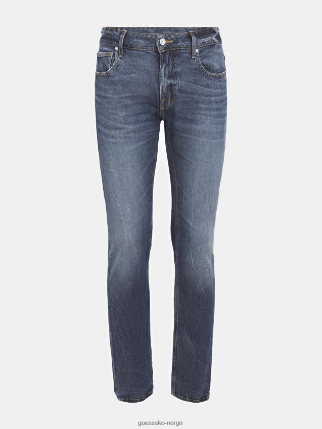 Guess blå trendy denimbukse med skinny fit blå menn F0LJ801561