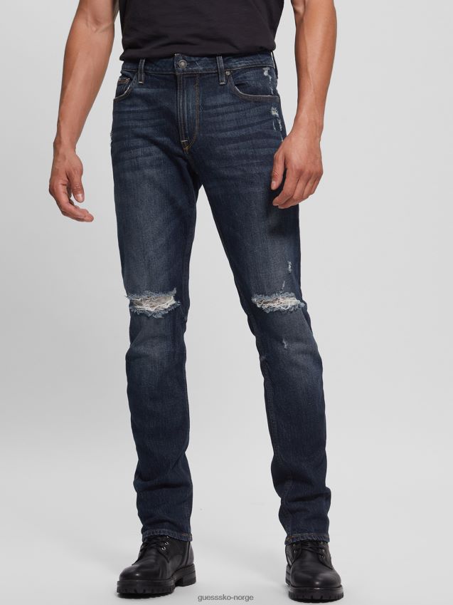 Guess ødelagt tapered jeans cind cind menn F0LJ8010371