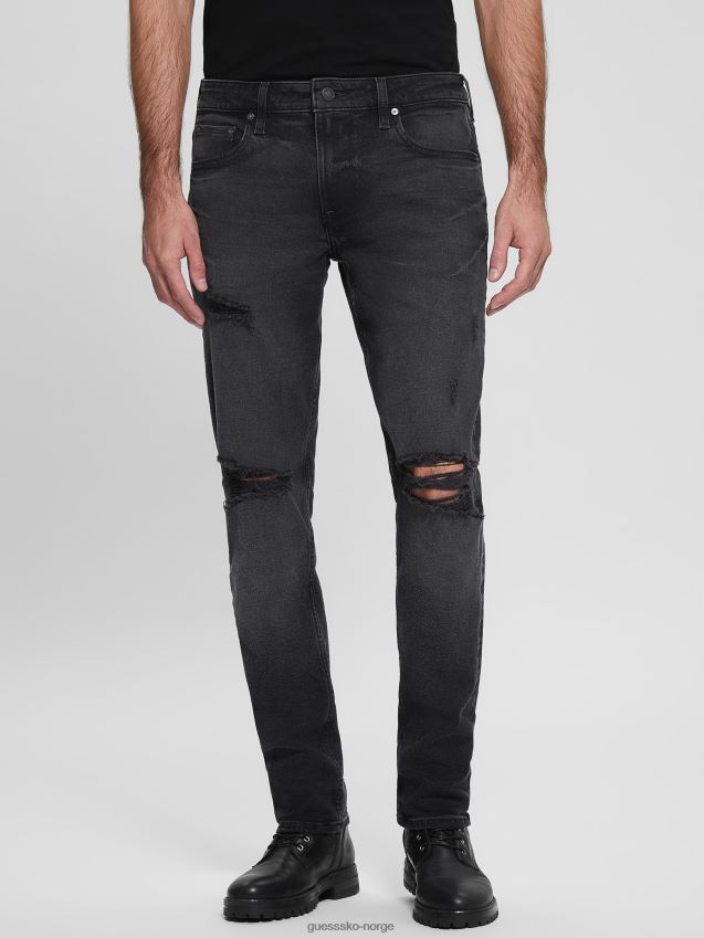 Guess ødelagt tapered jeans seier seier menn F0LJ8010618