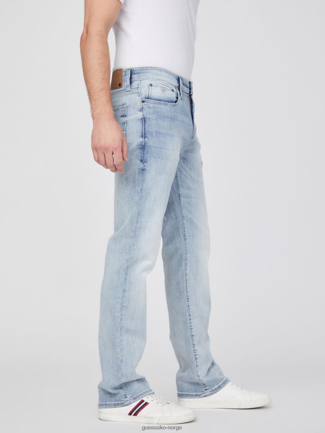 Guess delmar slim straight jeans ny lett vask ny lett vask menn F0LJ807837