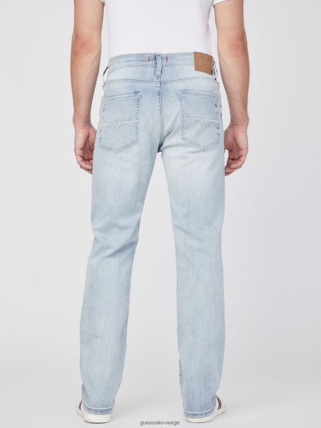 Guess delmar slim straight jeans ny lett vask ny lett vask menn F0LJ807837