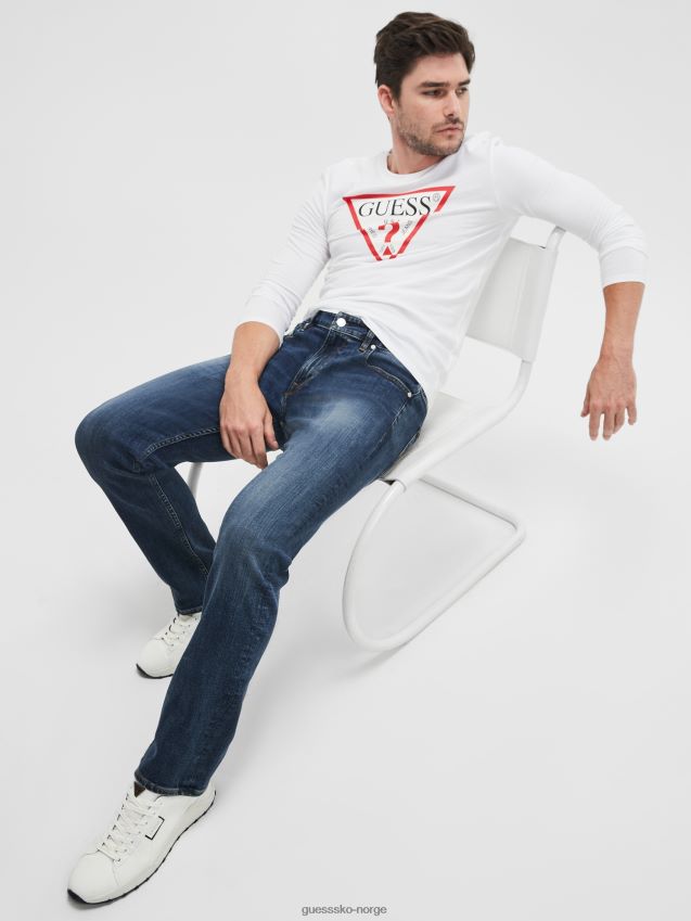 Guess delta wash øko vanlige rette jeans delta vask menn F0LJ8010433